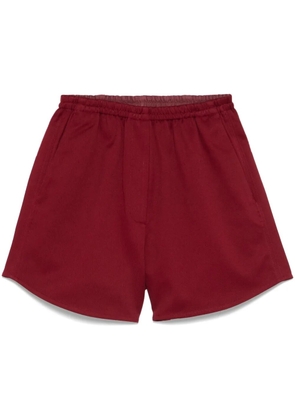 Forte Forte twill cotton shorts - Red