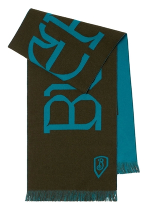 Burberry logo wool scarf - Brown