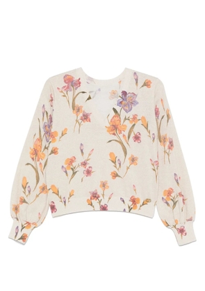 TWINSET floral-print top - Neutrals