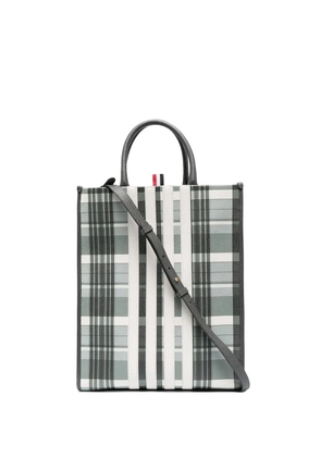 Thom Browne 4-bar stripe tote bag - Grey