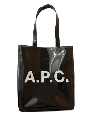 A.P.C. logo tote bag - Grey