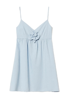 TWINSET floral-appliqué sundress - Blue