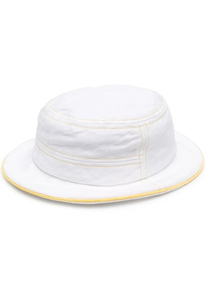 10 CORSO COMO contrast-stitch padded bucket hat - White