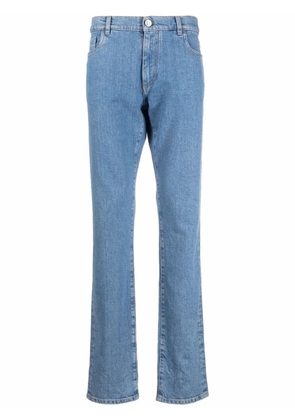 Billionaire Iconic Crest embossed straight-cut jeans - Blue