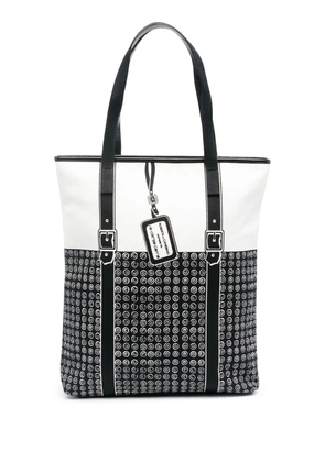 10 CORSO COMO geometric-print panelled shoulder bag - Black