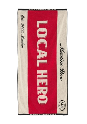 Martine Rose Local Hero beach towel - Red