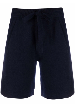 P.A.R.O.S.H. knitted drawstring waist shorts - Blue