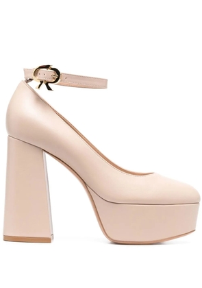 Gianvito Rossi Manila 120mm leather platform pumps - Neutrals