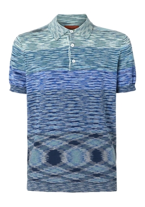 Missoni striped cotton polo shirt - Blue