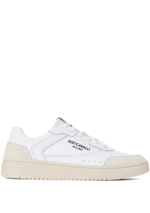 Just Cavalli logo trainers - White