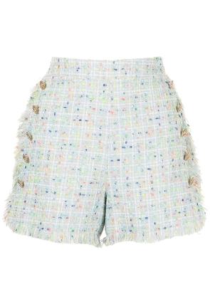 Edward Achour Paris tweed-style sailor shorts - Multicolour