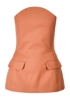 Ioana Ciolacu corset-style top - Brown