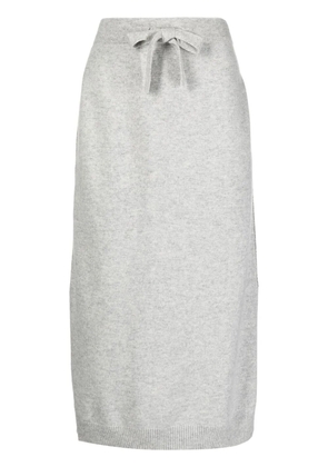 N.Peal straight cashmere skirt - Grey