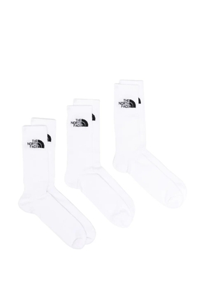 The North Face intarsia-logo socks (pack of three) - White