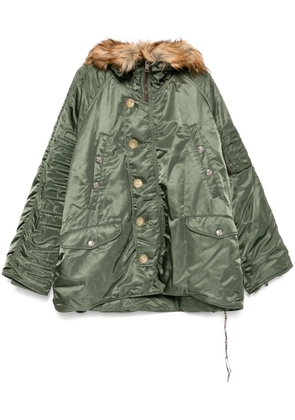 Mastermind World skull parka jacket - Green