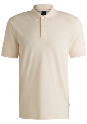 BOSS cotton polo shirt - Neutrals