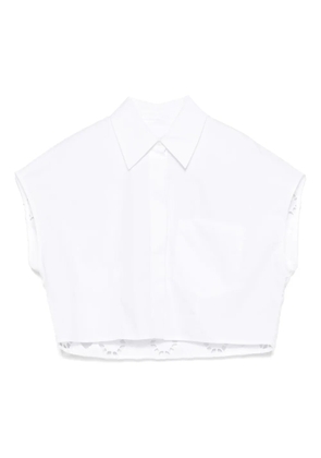 DONDUP embroidered shirt - White