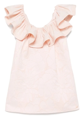 Elisabetta Franchi floral-jacquard mini dress - Pink