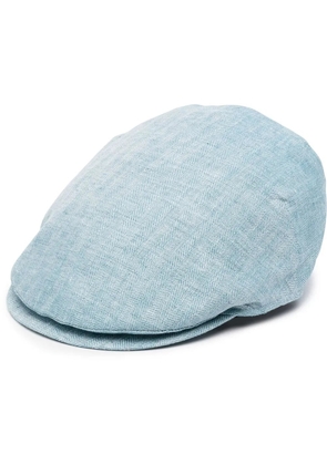 Borsalino linen flat cap - Blue