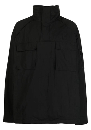 Juun.J flap-pockets hooded jacket - Black