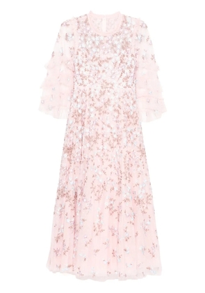 Needle & Thread Everett bloom gown - Pink