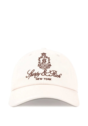 Sporty & Rich Vendome logo-embroidery baseball cap - Neutrals