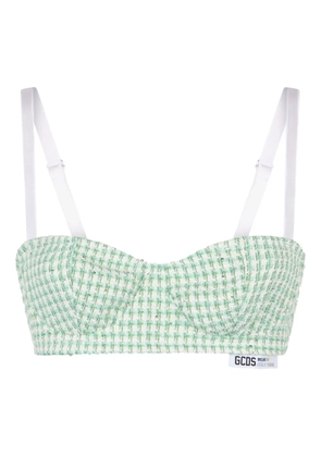 GCDS tweed top - Green