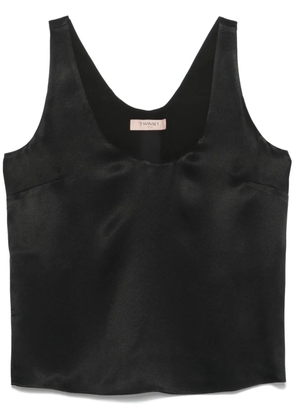 TWINSET satin tank top - Black