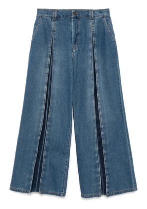 SONGZIO box-pleated loose-fit jeans - Blue