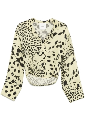 Nanushka animal-print shirt - Green