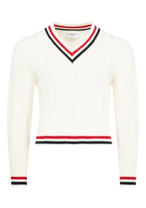 Thom Browne knitted jumper - White