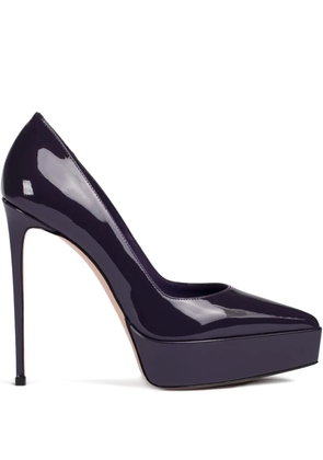 Le Silla 140mm Uma platform pumps - Purple