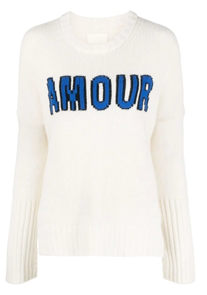 Zadig&Voltaire Malta Amour wool jumper - White