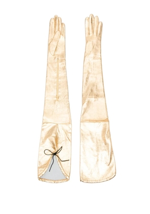 Manokhi long gloves - Gold