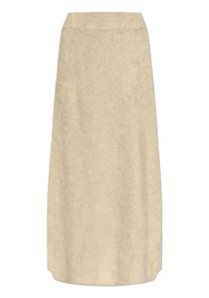 Lisa Yang cashmere midi skirt - Neutrals