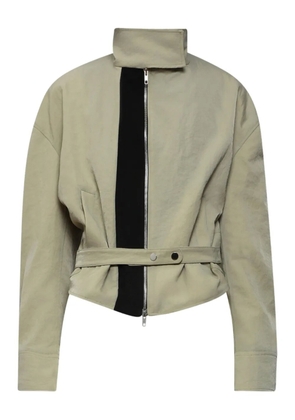 Christopher Esber belted panelled jacket - Green