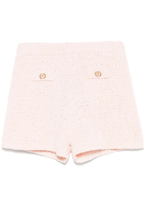 TWINSET Oval T-buttons knitted shorts - Pink