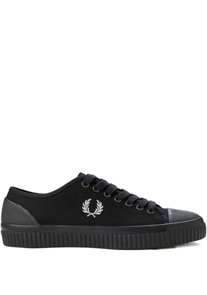 Fred Perry logo-embroidery sneakers - Black