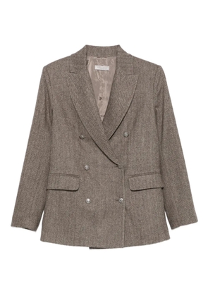 Antonelli double-breasted blazer - Brown