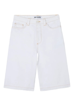 Sunnei denim bermuda shorts - White