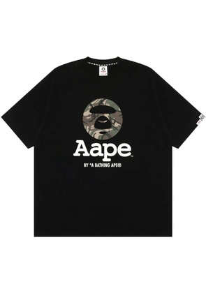AAPE BY *A BATHING APE® logo-print T-shirt - Black