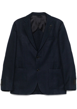 Lardini Prince of Wales-pattern blazer - Blue