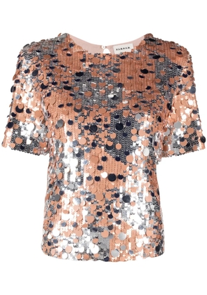 P.A.R.O.S.H. Gau sequin-embellished blouse - Orange