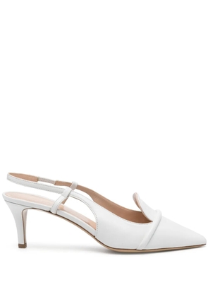P.A.R.O.S.H. 65mm slingback pumps - White