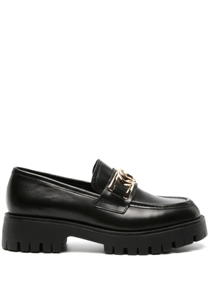 GUESS USA Ilary logo-plaque loafers - Black