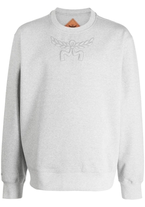 MCM Laurel logo-embroidered sweatshirt - Grey