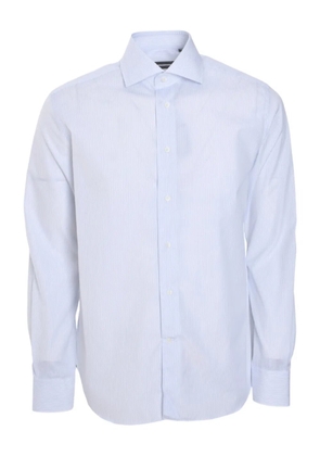 Corneliani striped button-up shirt - White