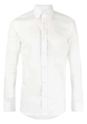 Ralph Lauren Purple Label plain long-sleeve cotton shirt - White