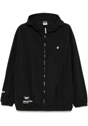 AAPE BY *A BATHING APE® logo hooded jacket - Black