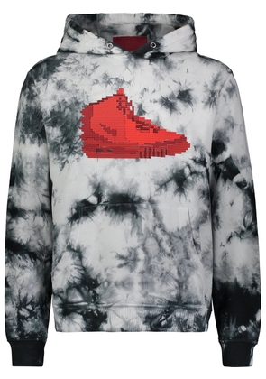 Mostly Heard Rarely Seen 8-Bit sneaker tie-dye hoodie - Black